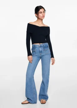 MANGO Swetry I Kardigany*Sweter z dzianiny z odkrytymi ramionami