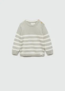 Dzieci MANGO Swetry I Kardigany*Sweter z dzianiny z ozdobnymi guzikami