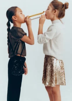 Dzieci MANGO Swetry I Kardigany*Sweter z dzianiny z półgolfem