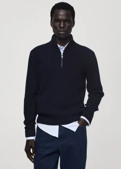 MANGO Kardigany I Swetry*Sweter z dzianiny z półgolfem