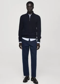 MANGO Kardigany I Swetry*Sweter z dzianiny z półgolfem