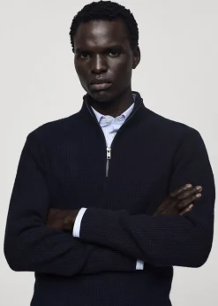 MANGO Kardigany I Swetry*Sweter z dzianiny z półgolfem