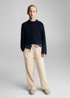 Dzieci MANGO Swetry I Kardigany*Sweter z dzianiny z półgolfem