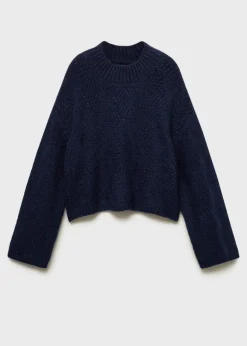 Dzieci MANGO Swetry I Kardigany*Sweter z dzianiny z półgolfem