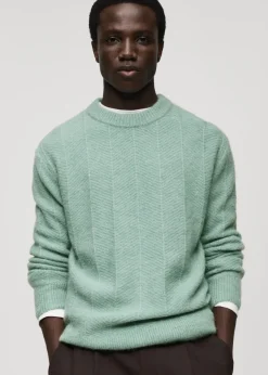 MANGO Kardigany I Swetry*Sweter z dzianiny z teksturą
