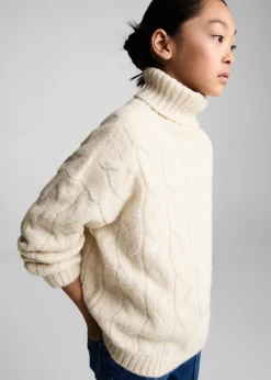 Dzieci MANGO Swetry I Kardigany*Sweter z dzianiny z warkoczami