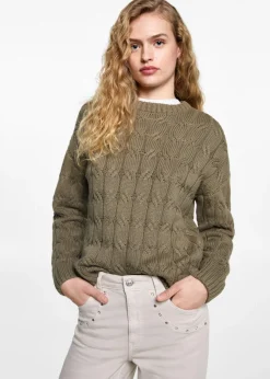 MANGO Swetry I Kardigany*Sweter z dzianiny z warkoczami