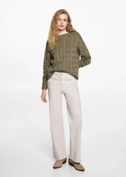 MANGO Swetry I Kardigany*Sweter z dzianiny z warkoczami