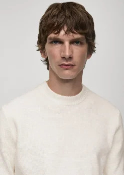 MANGO Kardigany I Swetry*Sweter z dzianiny ze strukturą cuadrillé