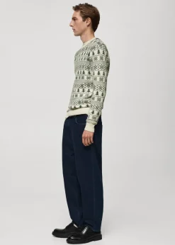 MANGO Kardigany I Swetry*Sweter z dzianiny ze świątecznym nadrukiem