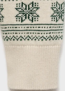 MANGO Kardigany I Swetry*Sweter z dzianiny ze świątecznym nadrukiem