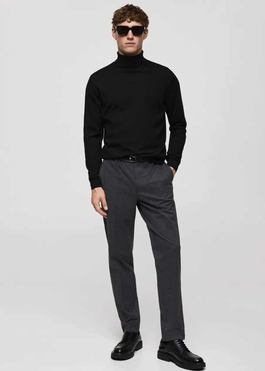 MANGO Kardigany I Swetry*Sweter z golfem 100% wełna merynosa