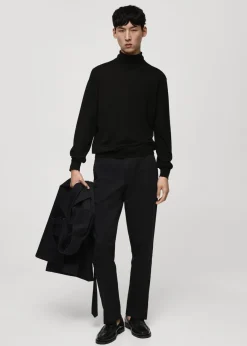 MANGO Kardigany I Swetry*Sweter z golfem 100% wełna merynosa