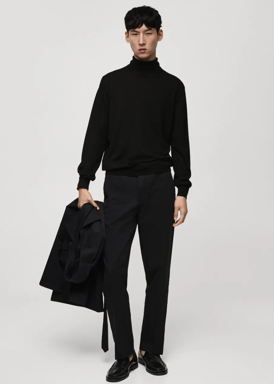 MANGO Kardigany I Swetry*Sweter z golfem 100% wełna merynosa