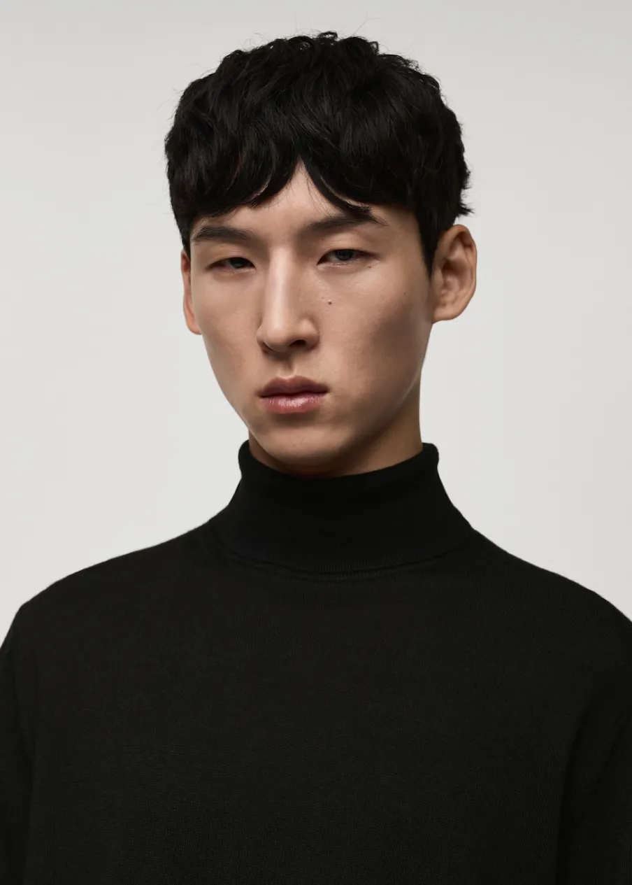 MANGO Kardigany I Swetry*Sweter z golfem 100% wełna merynosa