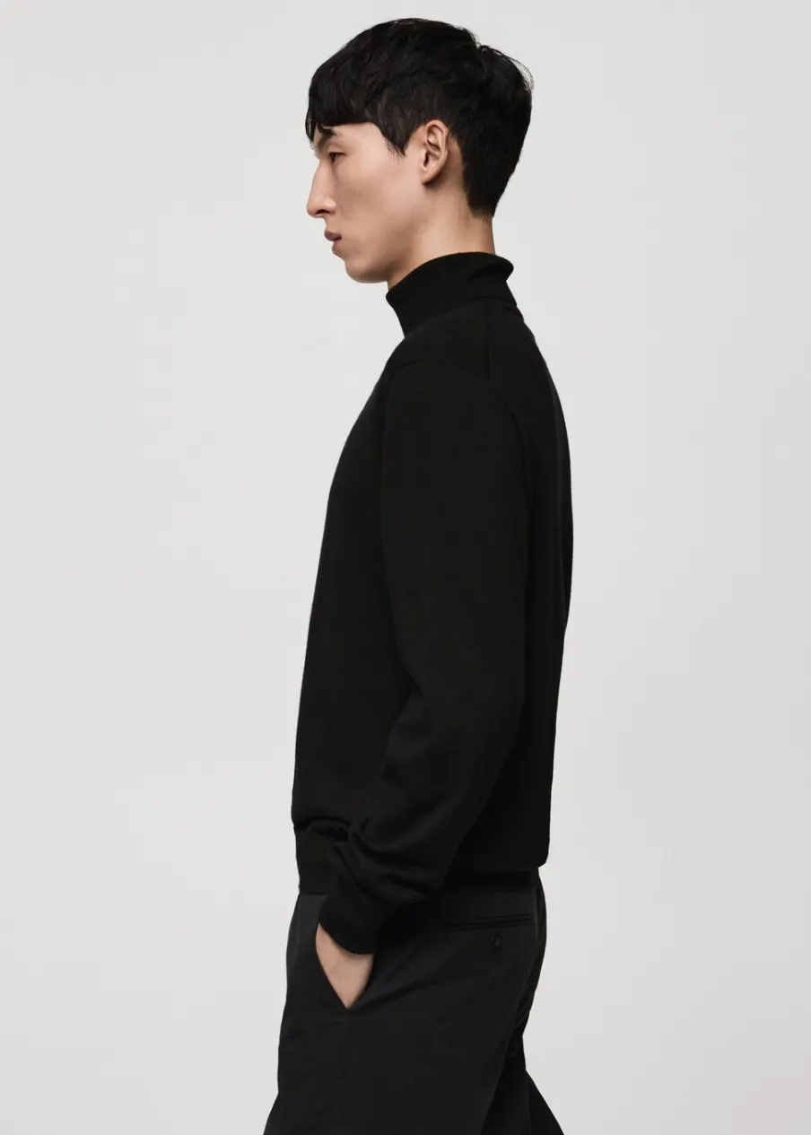 MANGO Kardigany I Swetry*Sweter z golfem 100% wełna merynosa