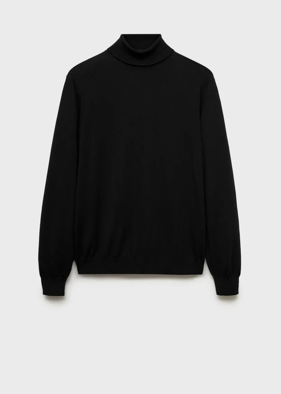 MANGO Kardigany I Swetry*Sweter z golfem 100% wełna merynosa