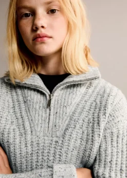 Dzieci MANGO Swetry I Kardigany*Sweter z golfem i zamkiem