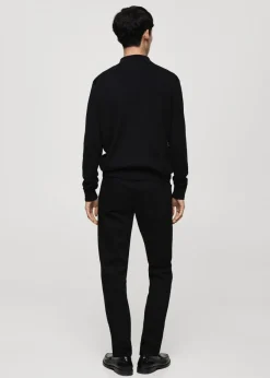 MANGO Kardigany I Swetry*Sweter z golfem na zamek ze 100% wełny merynosa