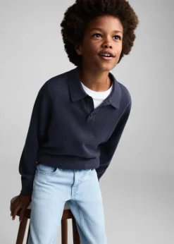 Dzieci MANGO Swetry I Kardigany*Sweter z kołnierzykiem polo