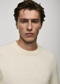 MANGO Kardigany I Swetry*Sweter z mieszanki wełny i alpaki