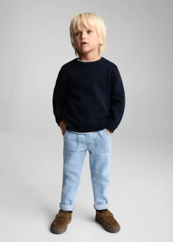 Dzieci MANGO Swetry I Kardigany*Sweter z okrągłym dekoltem