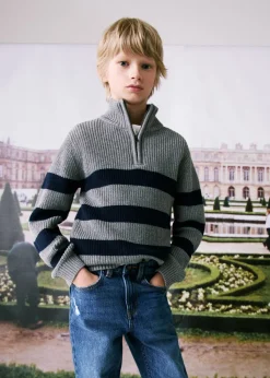 Dzieci MANGO Swetry I Kardigany*Sweter z półgolfem na zamek