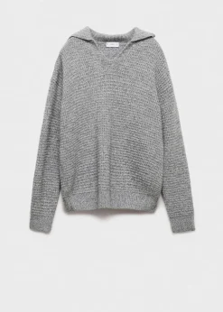 MANGO Kardigany I Swetry|Koszulki Polo*Sweter z plecionym kołnierzykiem polo