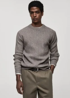 MANGO Kardigany I Swetry*Sweter z różnymi teksturami