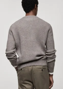 MANGO Kardigany I Swetry*Sweter z różnymi teksturami
