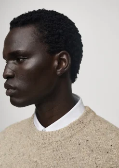 MANGO Kardigany I Swetry*Sweter z wełnianej melanżowej dzianiny