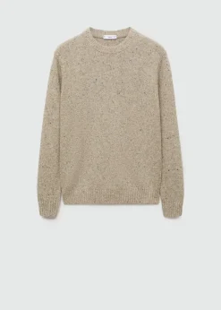 MANGO Kardigany I Swetry*Sweter z wełnianej melanżowej dzianiny