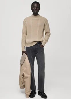 MANGO Kardigany I Swetry*Sweter z wełny strukturalnej