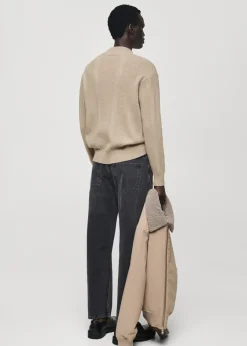 MANGO Kardigany I Swetry*Sweter z wełny strukturalnej