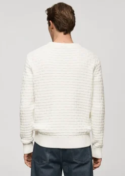 MANGO Kardigany I Swetry*Sweter ze ściegiem krzyżowym