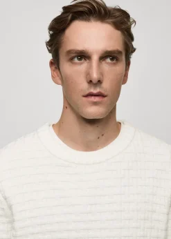 MANGO Kardigany I Swetry*Sweter ze ściegiem krzyżowym