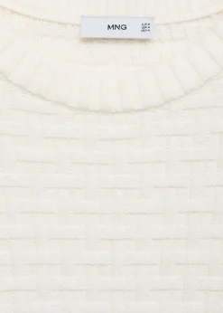 MANGO Kardigany I Swetry*Sweter ze ściegiem krzyżowym