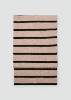 MANGO Więcej Akcesoriów*Szal z dzianiny w paski