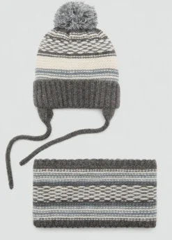 Dzieci MANGO Akcesoria*Szalik dwukolorowa dzianina