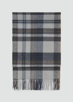 MANGO Szaliki, Czapki I Rękawiczki*Szalik w szkocką kratę z frędzlami