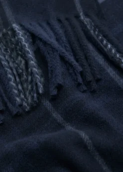 MANGO Szaliki, Czapki I Rękawiczki*Szalik w szkocką kratę z frędzlami