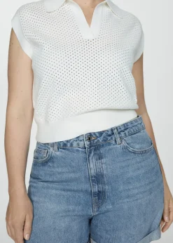 MANGO Krótkie Spodenki*Szorty dżinsowe mom fit