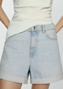 MANGO Krótkie Spodenki*Szorty dżinsowe mom fit