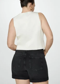 MANGO Krótkie Spodenki*Szorty dżinsowe mom fit