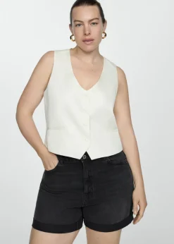 MANGO Krótkie Spodenki*Szorty dżinsowe mom fit