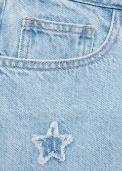 MANGO Krótkie Spodenki*Szorty dżinsowe w gwiazdki