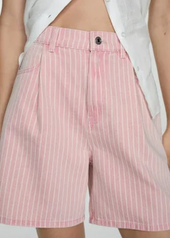 MANGO Krótkie Spodenki*Szorty dżinsowe w paski