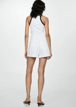 MANGO Krótkie Spodenki*Szorty dżinsowe z paskiem