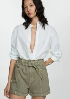 MANGO Krótkie Spodenki*Szorty dżinsowe z paskiem