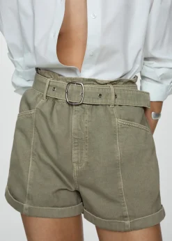 MANGO Krótkie Spodenki*Szorty dżinsowe z paskiem